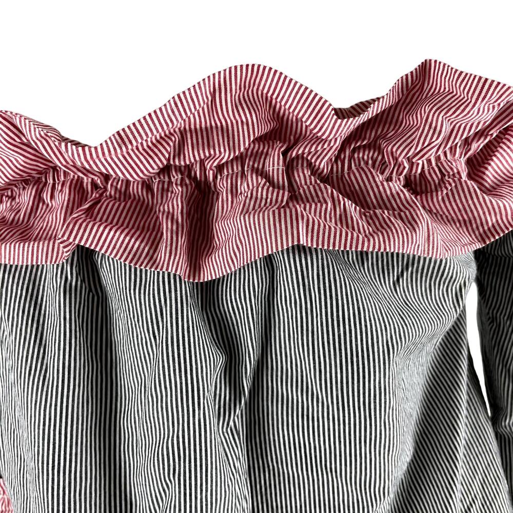 Walter Baker Derrick Striped Ruffle Off Shoulder Top Size S - Picture 8 of 9